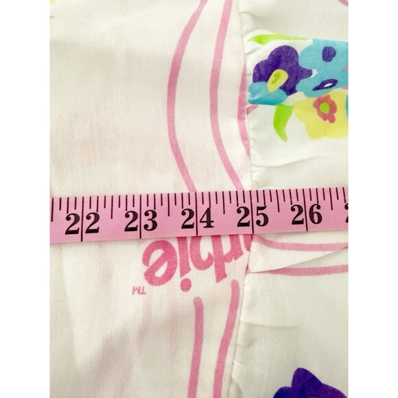 Barbie Vintage Floral Pillow Sham Ruffled Edge USA Made by The Bibb Company 1996 - Picture 8 of 11